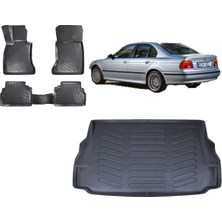 Team Car Bmw 5 Serisi E39 2003 Model 3D Bagaj Havuzu+3d Havuzlu Araca Özel Paspas Takımı