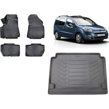 Team Car Citroen Berlingo 2014 Model 3D Bagaj Havuzu+3d Havuzlu Araca Özel Paspas Takımı