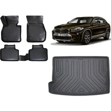 Team Car Bmw X2 F39 2022 Model 3D Bagaj Havuzu+3d Havuzlu Araca Özel Paspas Takımı