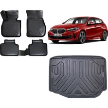 Team Car Bmw 1 Serisi F40 2020 Model 3D Alt Bagaj Havuzu+3d Havuzlu Araca Özel Paspas Takımı