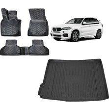 Team Car Bmw X5 2018 Model 3D Bagaj Havuzu+3d Havuzlu Araca Özel Paspas Takımı