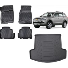 Team Car Chevrolet Captiva 2011 Model 3D Bagaj Havuzu+3d Havuzlu Araca Özel Paspas Takımı