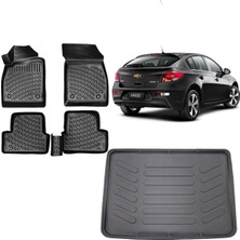 Team Car Chevrolet Cruze Hatchback 2017 Model 3D Bagaj Havuzu+3d Havuzlu Araca Özel Paspas Takımı