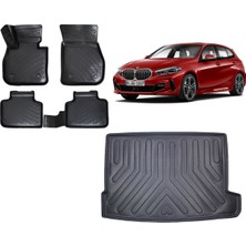 Team Car Bmw 1 Serisi F40 2022 Model 3D Üst Bagaj Havuzu+3d Havuzlu Araca Özel Paspas Takımı