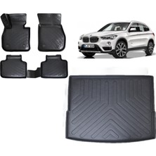 Team Car Bmw X1 2016 Model 3D Bagaj Havuzu+3d Havuzlu Araca Özel Paspas Takımı