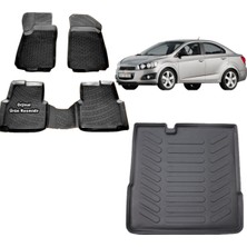 Team Car Chevrolet Aveo Sedan 2013 Model 3D Bagaj Havuzu+3d Havuzlu Araca Özel Paspas Takımı