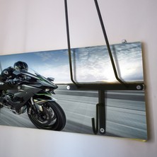 Ggart Decoration Motosiklet Kask Askısı, Motor Kask Askısı, Kask Askılığı KAWASAKIX2V3