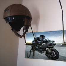 Ggart Decoration Motosiklet Kask Askısı, Motor Kask Askısı, Kask Askılığı KAWASAKIX2V3