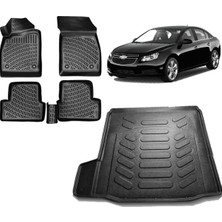 Team Car Chevrolet Cruze Sedan 2013 Model 3D Bagaj Havuzu+3d Havuzlu Araca Özel Paspas Takımı