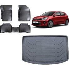 Team Car Kia Rio 2018 Model Hatchback 3D Bagaj Havuzu+3d Havuzlu Araca Özel Paspas Takımı