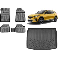 Team Car Kia Xceed 2021 Model Alt Kademe 3D Bagaj Havuzu+3d Havuzlu Araca Özel Paspas Takımı