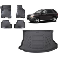 Team Car Kia Sportage 2009 Model 3D Bagaj Havuzu+3d Havuzlu Araca Özel Paspas Takımı