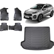 Team Car Kia Sportage R 2020 Model 3D Bagaj Havuzu+3d Havuzlu Araca Özel Paspas Takımı