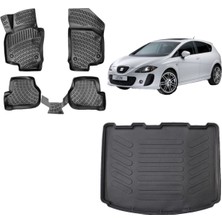 Team Car Seat Leon 2007 Model 3D Bagaj Havuzu+3d Havuzlu Araca Özel Paspas Takımı