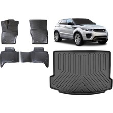 Team Car Land Rover Range Rover Evoque 2023 Model 3D Bagaj Havuzu+3d Havuzlu Araca Özel Paspas Takımı