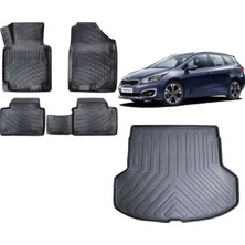 Team Car Kia Ceed 2017 Model Station Vagon 3D Bagaj Havuzu+3d Havuzlu Araca Özel Paspas Takımı