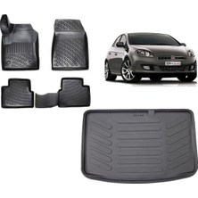 Team Car Fiat Bravo Hatchback 2009 Model 3D Bagaj Havuzu+3d Havuzlu Araca Özel Paspas Takımı