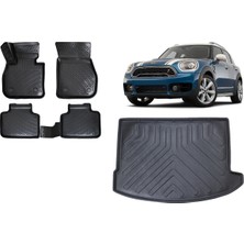Team Car Mini Countryman 2019 Model 3D Bagaj Havuzu+3d Havuzlu Araca Özel Paspas Takımı