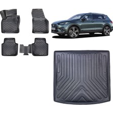 Team Car Seat Tarraco 5 Koltuk 2020 Model Bagaj Havuzu+3d Havuzlu Araca Özel Paspas Takımı