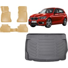 Team Car Bmw 1 Serisi F20 2014 Model 3D Bagaj Havuzu+3d Araca Özel Bej Havuzlu Paspas Takımı