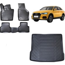 Team Car Audi Q3 2017 Model 3D Bagaj Havuzu+3d Havuzlu Araca Özel Paspas Takımı