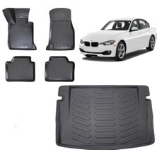 Team Car Bmw 3 Serisi F30 2016 Model 3D Bagaj Havuzu+3d Havuzlu Araca Özel Paspas Takımı