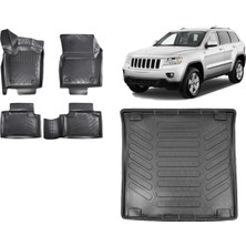 Team Car Jeep Grand Cherokee 2016 Model 3D Bagaj Havuzu+3d Havuzlu Araca Özel Paspas Takımı