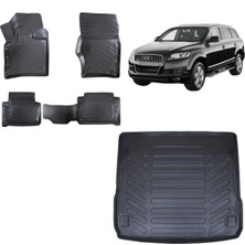 Team Car Audi Q7 2007 Model 3D Bagaj Havuzu+3d Havuzlu Araca Özel Paspas Takımı