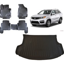 Team Car Kia Sorento R 2013 Model 3D Bagaj Havuzu+3d Havuzlu Araca Özel Paspas Takımı