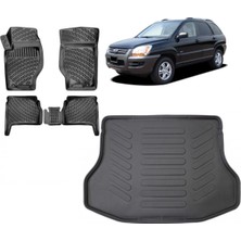 Team Car Kia Sorento 2006 Model 3D Bagaj Havuzu+3d Havuzlu Araca Özel Paspas Takımı
