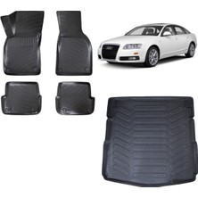 Team Car Audi A6 C6 2011 Model 3D Bagaj Havuzu+3d Havuzlu Araca Özel Paspas Takımı