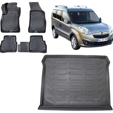 Team Car Opel Combo 2013 Model 3D Bagaj Havuzu+3d Havuzlu Araca Özel Paspas Takımı