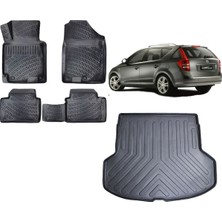 Team Car Kia Ceed 2006 Model Station Vagon 3D Bagaj Havuzu+3d Havuzlu Araca Özel Paspas Takımı