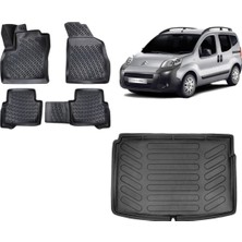 Team Car Citroen Nemo Combi 2021 Model 3D Bagaj Havuzu+3d Havuzlu Araca Özel Paspas Takımı