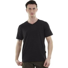 Alpinist Vortex Erkek T-Shirt Siyah