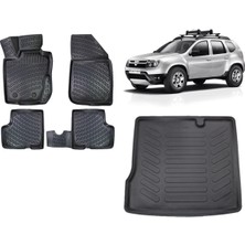 Team Car Dacia Duster 2WD 2014 Model 3D Bagaj Havuzu+3d Havuzlu Araca Özel Paspas Takımı