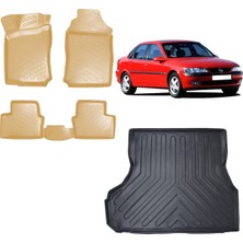 Team Car Opel Vectra B 1995 Model 3D Bagaj Havuzu+3d Araca Özel Bej Havuzlu Paspas Takımı