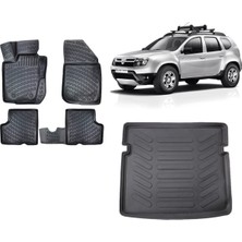 Team Car Dacia Duster 4WD 2013 Model 3D Bagaj Havuzu+3d Havuzlu Araca Özel Paspas Takımı