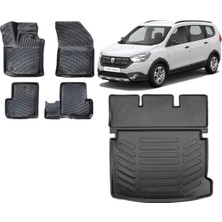 Team Car Dacia Lodgy 2015 Model 3D Bagaj Havuzu+3d Havuzlu Araca Özel Paspas Takımı