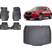 Team Car Mazda Cx3 2018 Model 3D Bagaj Havuzu+3d Havuzlu Araca Özel Paspas Takımı