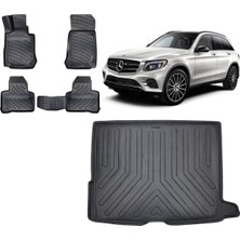Team Car Mercedes Glc Suv 2018 Model 3D Bagaj Havuzu+3d Havuzlu Araca Özel Paspas Takımı