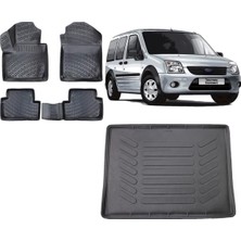 Team Car Connect Combi 2010 Model Cepsiz 3D Bagaj Havuzu+3d Havuzlu Araca Özel Paspas Takımı