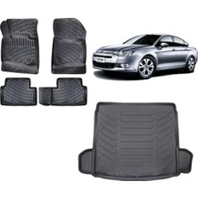 Team Car Citroen C5 Sedan 2013 Model 3D Bagaj Havuzu+3d Havuzlu Araca Özel Paspas Takımı