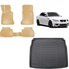 Team Car Bmw 5 Serisi E60 2009 Model 3D Bagaj Havuzu+3d Araca Özel Bej Havuzlu Paspas Takımı