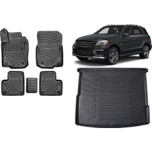 Team Car Mercedes ml Serisi 2013 Model 3D Bagaj Havuzu+3d Havuzlu Araca Özel Paspas Takımı