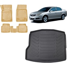 Team Car Opel Vectra C 2008 Model 3D Bagaj Havuzu+3d Araca Özel Bej Havuzlu Paspas Takımı