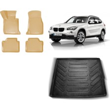 Team Car Bmw X1 2013 Model 3D Bagaj Havuzu+3d Araca Özel Bej Havuzlu Paspas Takımı
