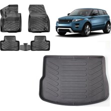 Team Car Land Rover Range Rover Evoque 2012 Model 3D Bagaj Havuzu+3d Havuzlu Araca Özel Paspas Takımı