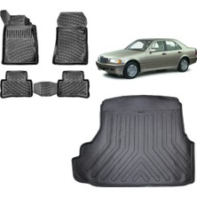 Team Car Mercedes C Seri W202 1999 Model Bagaj Havuzu+3d Havuzlu Araca Özel Paspas Takımı