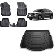 Team Car Citroen C4 Cactus 2019 Model 3D Bagaj Havuzu+3d Havuzlu Araca Özel Paspas Takımı